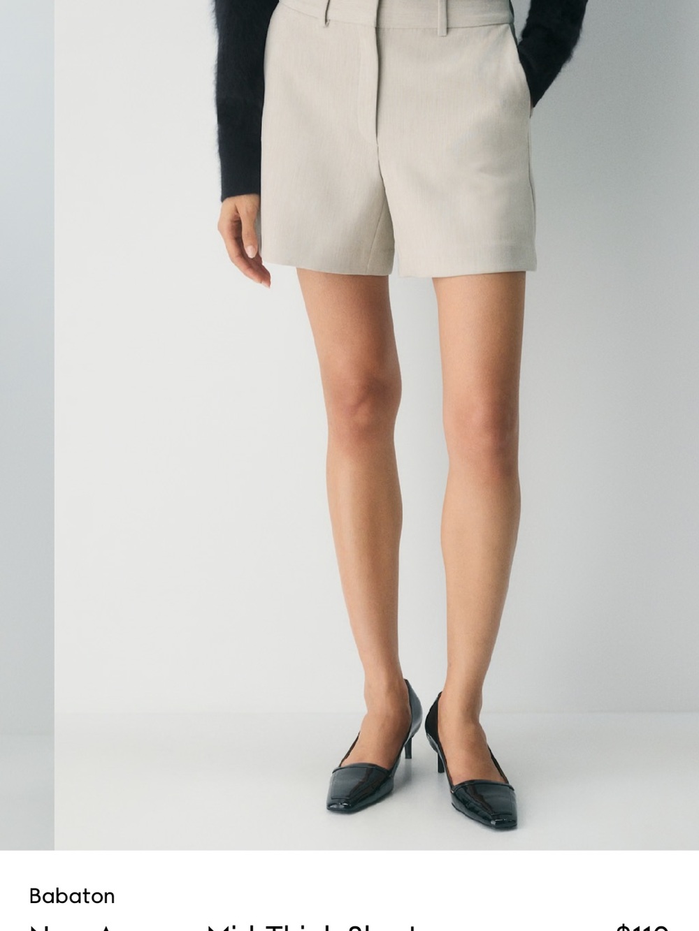 Aritzia Agency 5 inch  High-Waist Tailored Shorts size 4 Saville  NWT